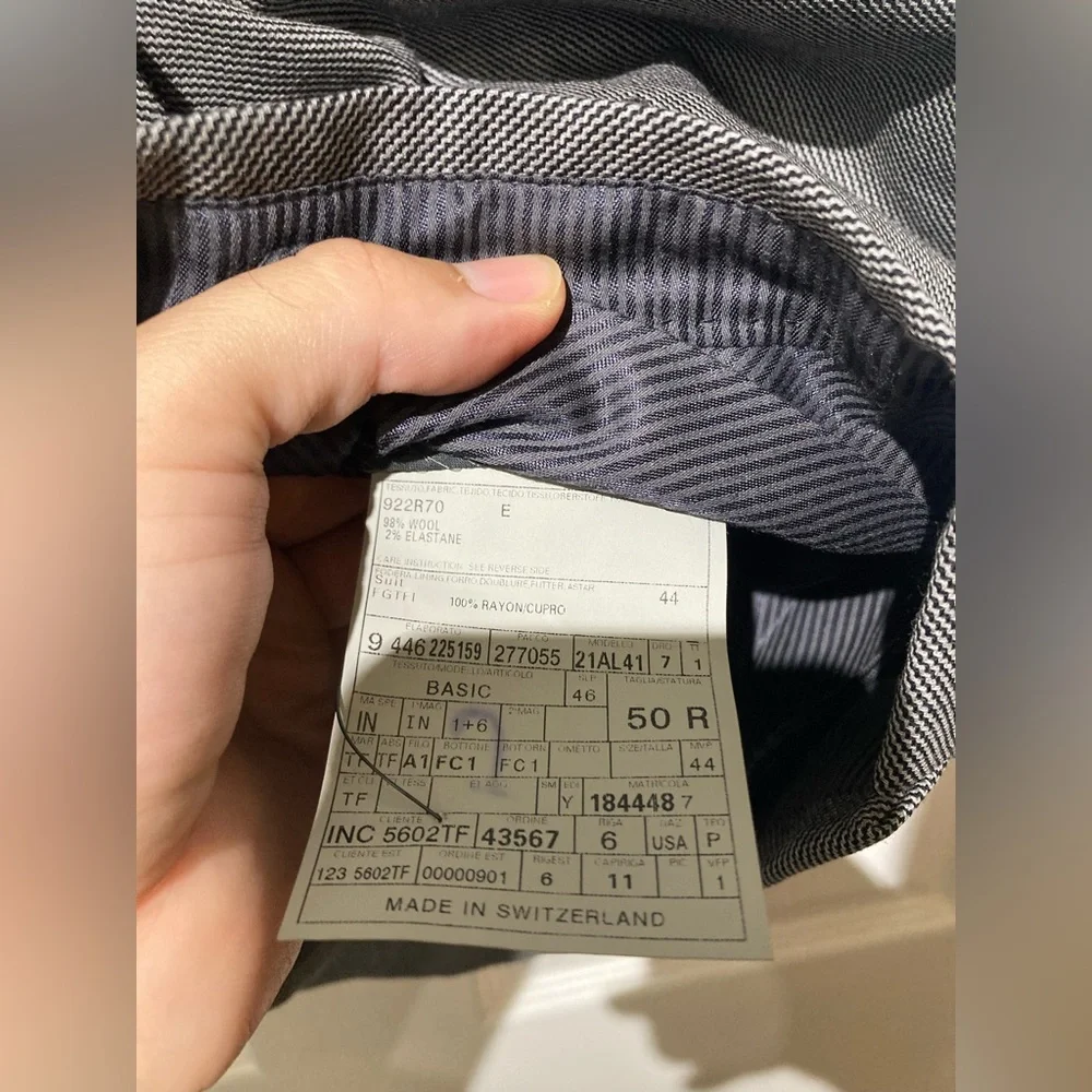 TOM FORD classic medium gray peak lapel 2 piece suit 40 50 - Picture 11 of 11